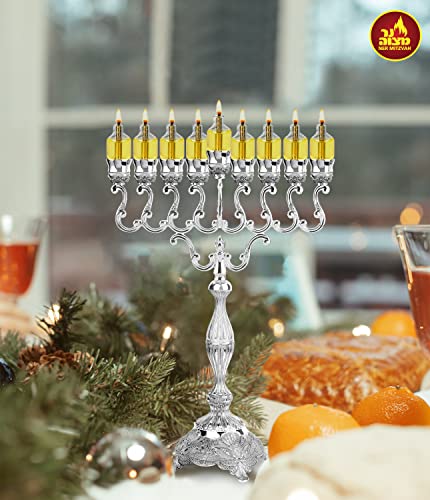 Pre Filled Hanukkah Menorah Oil Cups - Olive Oil Menorah Cups with Wick Ready to Use - 44 Pk Ohr Lights - Large Burns Approx 3 Hours