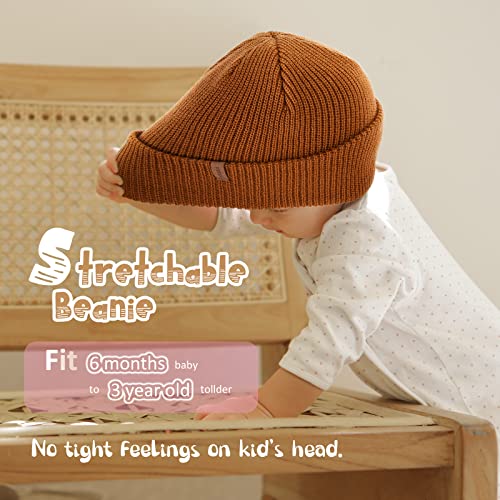 FURTALK Toddler Beanie Baby Boys Girls Beanies Kids Winter Hats Children Knit Warm Caps