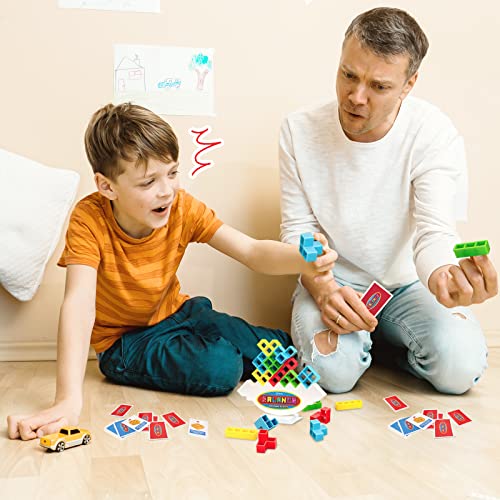 iYuePeng Board Games for Kids & Adults Tetra Tower Balance Stacking Toys Perfect for Family Games, Parties, Travel