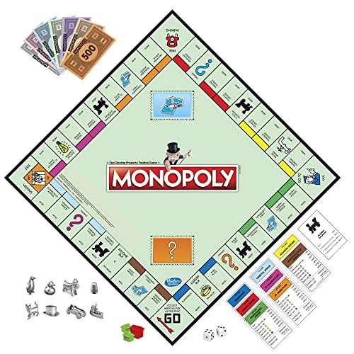 Clip coupon Monopoly Game, Family Board Games for 2 to 6 Players & Kids Ages 8 and Up, Includes 8 Tokens (Token Vote Edition)