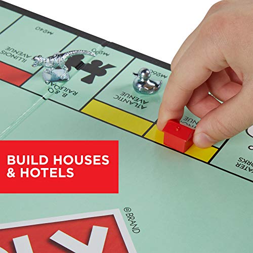 Clip coupon Monopoly Game, Family Board Games for 2 to 6 Players & Kids Ages 8 and Up, Includes 8 Tokens (Token Vote Edition)