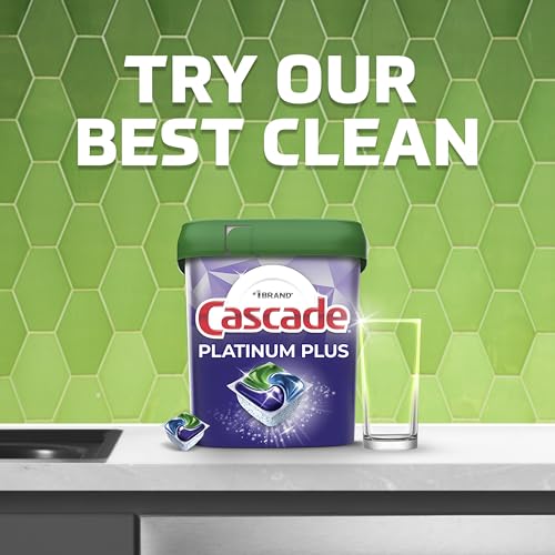 Amazon Cascade Complete Dishwasher Pods, Dishwasher Detergent, Dish Detergent Tab Tablets, Fresh, 100 Count