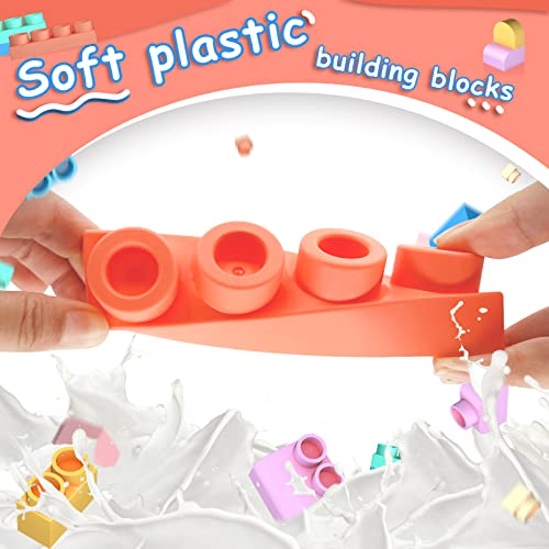 Top STEM Soft Building Block Sets for Kids Aged 18 months to 6 years old, preschool.Large Construction Block Toys for Toddler to Improve Imagination、Creativity、Hands-on Ability