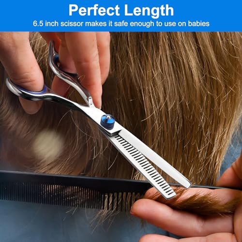Amazon Hair Cutting Scissors Set, Professional Stainless Cutting Hair Scissors, Barber Hair Cutting Scissors Thinning Shears Sharp Blades Hairdresser Haircut for Women/Men/kids, LFJ1234