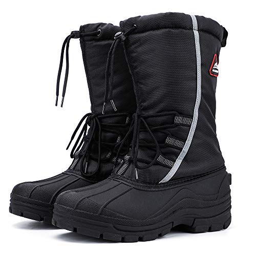 ALEADER Men's Winter Waterproof Insulated Shell Warm Inner Comfortable Outdoor Snow Boots