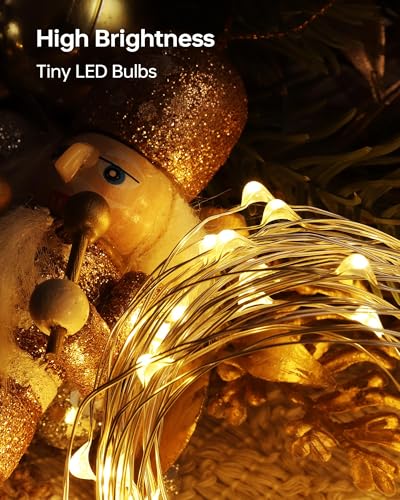 Amazon 6 Pack Fairy Lights Battery Operated - 7ft 20 LED Twinkle Lights Copper Wire Mini String Lights Firefly Lights for Mason Jars DIY Crafts Christmas Wedding Party Centerpiece Table Decor, Warm White