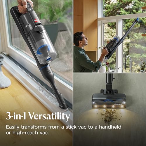 Amazon Bissell PowerClean FurGuard 280W Self-Standing Cordless Vacuum w/Self-Cleaning Brush Roll, Strong Suction, Removeable Battery, Wall Mount, Upholstery Tool & Bright Headlights