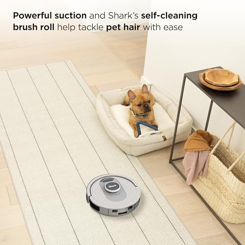 Amazon Shark AI Ultra Voice Control Robot Vacuum with Matrix Clean Navigation, Home Mapping, 60-Day Capacity, XL Self-Empty Base for Homes with Pets, Carpet & Hard Floors, Cool Grey