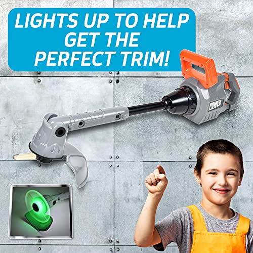 Sunny Days Entertainment Maxx Action Power Tools Weed Trimmer - Construciton Tool with Lights and Sounds. Pretend Play Toy for Kids