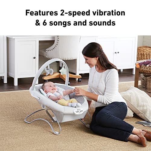 Amazon Graco Soothe ’n Sway LX Portable Baby Swing and Baby Bouncer Bouncer, Multi Direction Seat, 2 Speed Vibration, Derby
