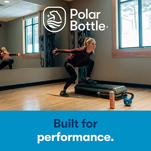 Polar Bottle Sport Insulated Water Bottle - Leak Proof Water Bottles Keep Water Cooler 2X Longer Than a Regular Reusable Water Bottle -BPA-Free, Sport & Bike Squeeze Bottle with Handle