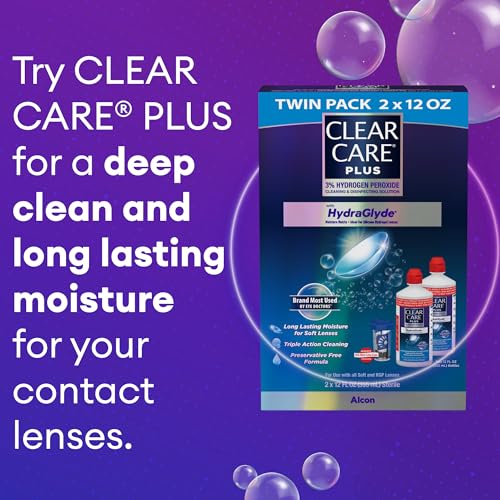 Clip coupon - Amazon Clear Care Plus Cleaning Solution with Lens Case, Twin Pack, Multi, 12 Oz, Pack of 2