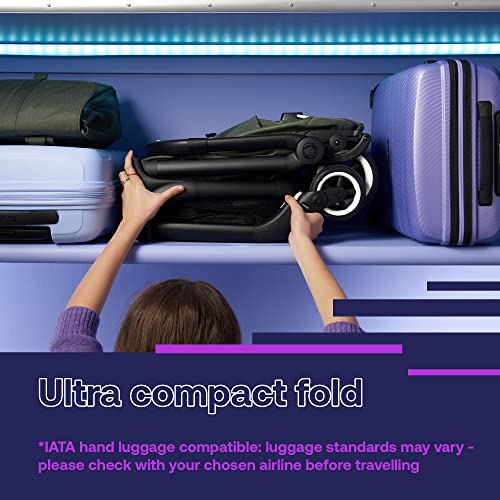 Amazon Bugaboo Butterfly - 1 Second Fold Ultra-Compact Stroller - Lightweight & Compact - Great for Travel - Midnight Black