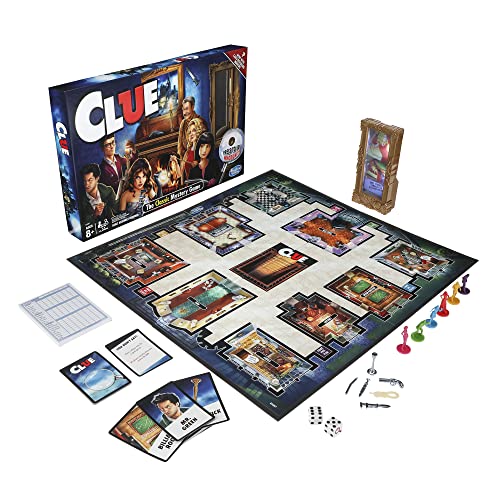 Clue Game, Mystery Board Game, 2-6 Players, 8+ Years (Amazon Exclusive)