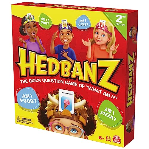 Hedbanz 2023 Edition Cards Picture Guessing Board Game- Family Games | Games for Family Game Night| Kids Games | Card Games for Families & Kids Ages 6 and up