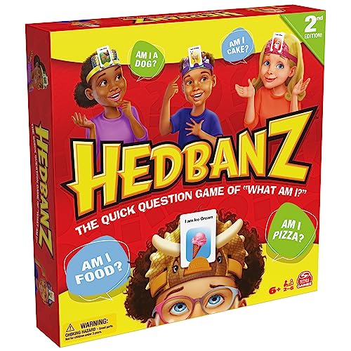 Hedbanz 2023 Edition Cards Picture Guessing Board Game- Family Games | Games for Family Game Night| Kids Games | Card Games for Families & Kids Ages 6 and up