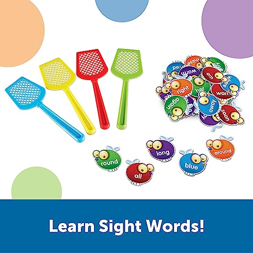 Learning Resources Sight Word Swat a Sight Word Game, Visual, Tactile and Auditory Learning, 114 Pieces, Ages 5+, Multi-color