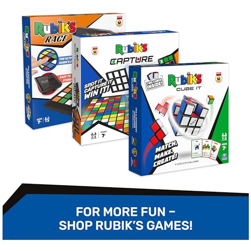 Rubik’s Coach Cube, Learn to Solve 3x3 Cube with Stickers, Guide, & Videos | Stress Relief Fidget Toy | Adult Toy Fidget Cube | for Ages 8 and up