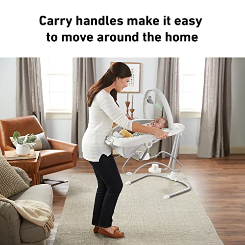 Amazon Graco Soothe ’n Sway LX Portable Baby Swing and Baby Bouncer Bouncer, Multi Direction Seat, 2 Speed Vibration, Derby