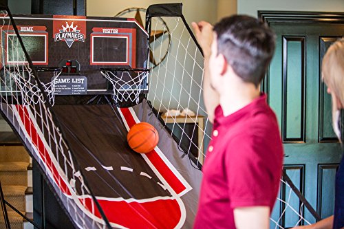 Triumph Play Maker Double Shootout Basketball Game Includes 4 Game-Ready Basketballs and Air Pump and Needle