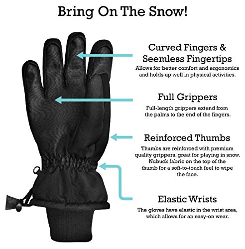 N'Ice Caps Kids Waterproof Thinsulate Warm Winter Gloves