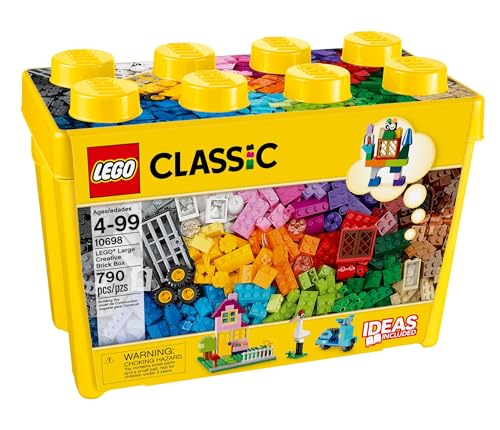 Amazon LEGO Classic Large Creative Brick Box 10698 Building Toy Set, Toy Storage Solution for Home or Classrooms, Interactive Building Toy for Kids, Boys, and Girls