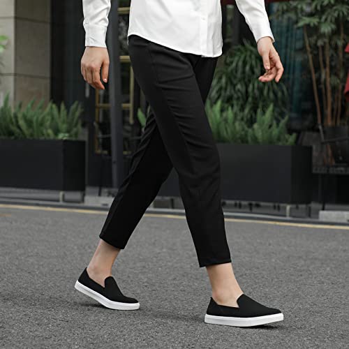 STQ Slip on Shoes for Women Breathable Fashion Sneakers Comfortable Knit Casual Shoes