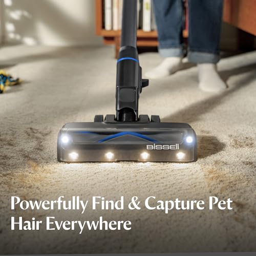 Amazon Bissell PowerClean FurGuard 280W Self-Standing Cordless Vacuum w/Self-Cleaning Brush Roll, Strong Suction, Removeable Battery, Wall Mount, Upholstery Tool & Bright Headlights