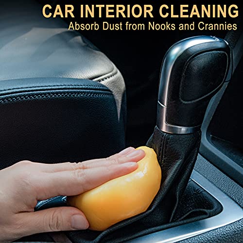 TICARVE Car Cleaning Gel Car Detailing Putty Car Cleaning Putty Gel Auto Detailing Tools Car Interior Cleaner Car Cleaning Kits Cleaning Slime Keyboard Cleaner Yellow