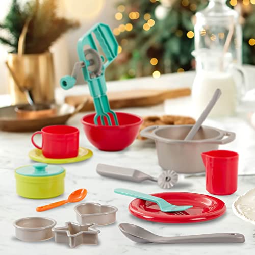 Battat – Toy Kitchen Set – 71Pc Pretend Cooking Accessories – 4 Table Settings & Cutlery – Dishwasher Safe & Worry-Free – 2 Years + – Deluxe Kitchen Playset