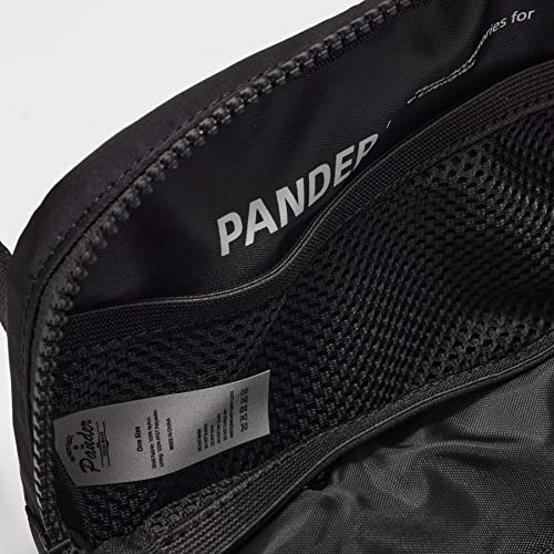 Pander Two Way Zipper Fanny Pack Nylon Everywhere Belt Bag for Women, Water Repellent Waist Packs, Crossbody Bags with Adjustable Strap (Black).