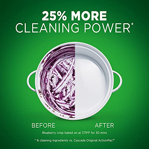 Amazon Cascade Complete Dishwasher Pods, Dishwasher Detergent, Dish Detergent Tab Tablets, Fresh, 100 Count