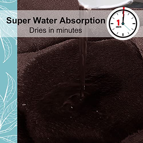 Amazon OLANLY Memory Foam Bath Mat Rug 24x16, Ultra Soft and Absorbent Bathroom Rugs, Non-Slip, Comfortable, Machine Washable Bath Carpet for Bathroom Floor, Tub, Shower and Home Decor Accessories, Brown