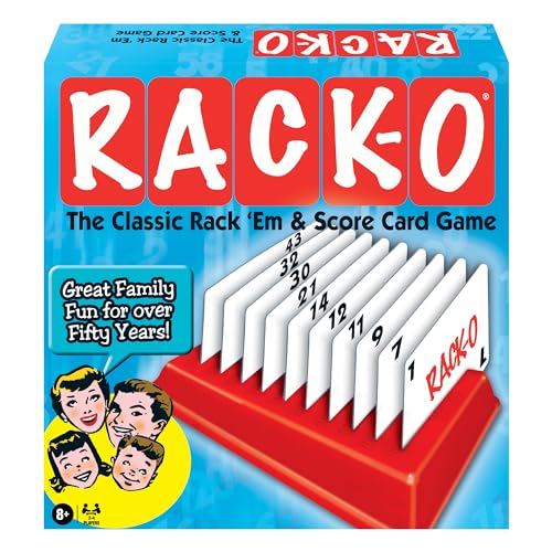 Winning Moves Rack-O Retro Game Games USA, Classic Tabletop Game Enjoyed by Families Since The 1950's! Ages 8+, 2-4 Players (6122)