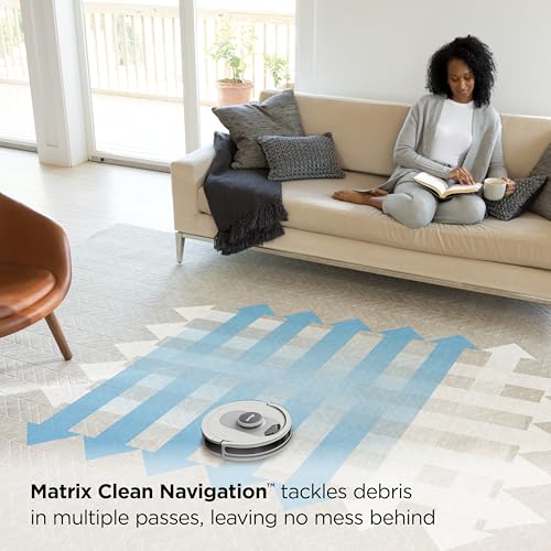 Amazon Shark AI Ultra Voice Control Robot Vacuum with Matrix Clean Navigation, Home Mapping, 60-Day Capacity, XL Self-Empty Base for Homes with Pets, Carpet & Hard Floors, Cool Grey