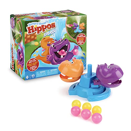 Hasbro Hungry Hungry Hippos Splash – Lawn Water Toys Sprinkler Game for Kids