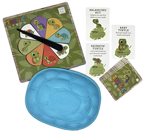 Hapinest Turtle Steps Balance Stepping Stones Obstacle Course Coordination Game for Kids and Family - Indoor or Outdoor Sensory Play Equipment Toys Toddler Ages 3 4 5 6 7 8 Years and Up