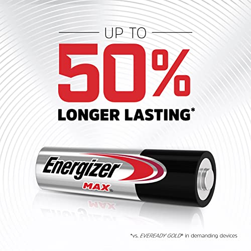 Amazon Energizer AA Batteries, Max Double A Battery Alkaline, 24 Count