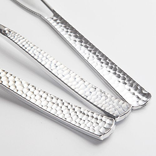 Supernal 180 pieces Silver Plastic Silverware,Disposable Plastic Silverware,Party Plastic Flatware,Perfect Plastic Silver Cutlery for Birthday,Party,Wedding