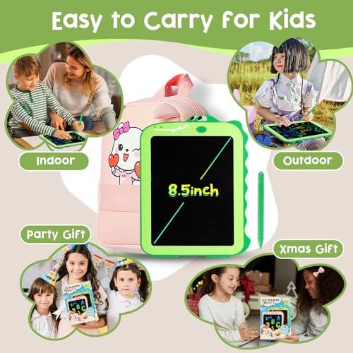 Teriph LCD Writing Tablet for Kids, Colorful Toddlers Toys Drawing Board, Educational Kid Toys, Doodle Pad Dinosaur Toys for 2 3 4 5 6 7 8 Year Old Boys Girls Christmas Birthday Gifts,8.5inch