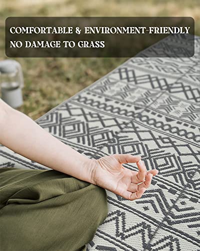 MontVoo-Outdoor Rug Carpet Waterproof 5x8 ft Reversible Patio Rug RV Camping Rug-Plastic Straw Rug Outside Indoor Outdoor Area Rug for Patio Clearance Balcony Picnic Beach Deck-Outdoor Decor Boho