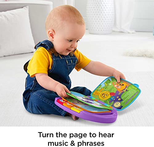 Fisher-Price Baby Learning Toy Laugh & Learn Storybook Rhymes Musical Book with Lights & Sounds for Infants Ages 6+ Months (Amazon Exclusive)