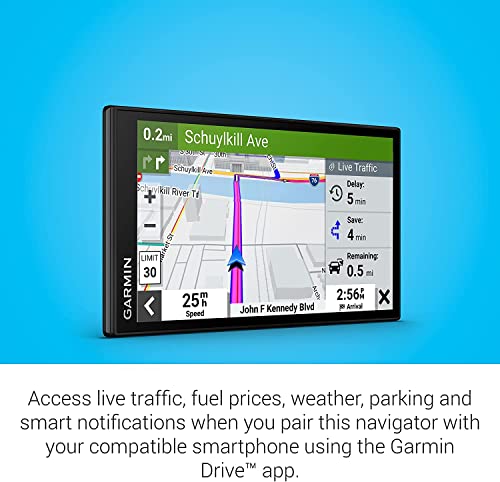 Garmin DriveSmart 66 6-inch Glass Screen Car GPS Navigator (010-02469-00) (Renewed)