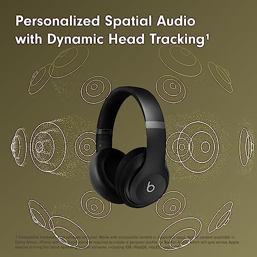 Beats Studio Pro - Wireless Bluetooth Noise Cancelling Headphones - Personalized Spatial Audio, USB-C Lossless Audio, Apple & Android Compatibility, Up to 40 Hours Battery Life - Black