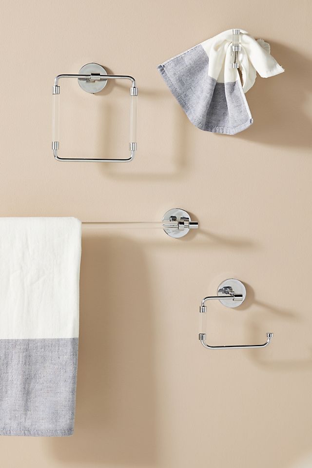 Anthropologie Mikayla Lucite Bath Hook