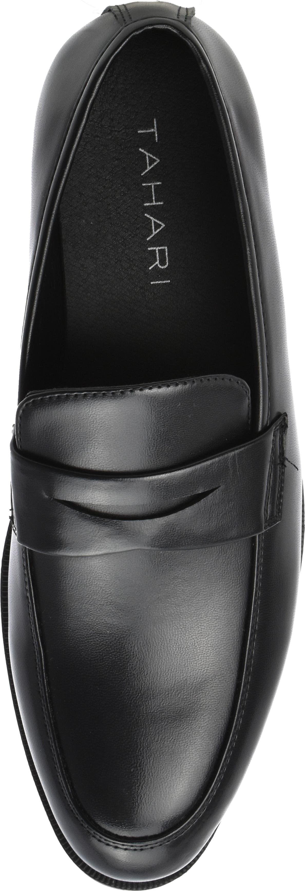 Tahari Oaklee Penny Loafer, Alternate, color, BLACK