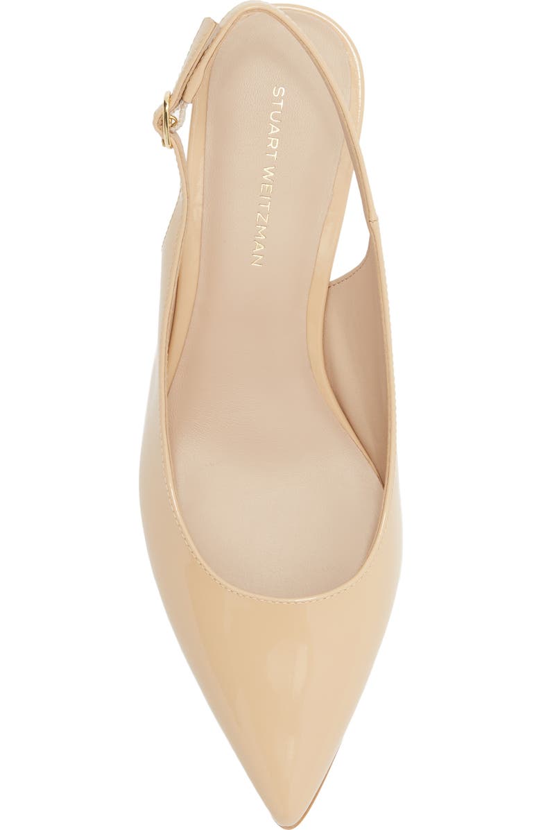 Stuart Weitzman Dancer 50 Kitten Heel Slingback Pump (Women)