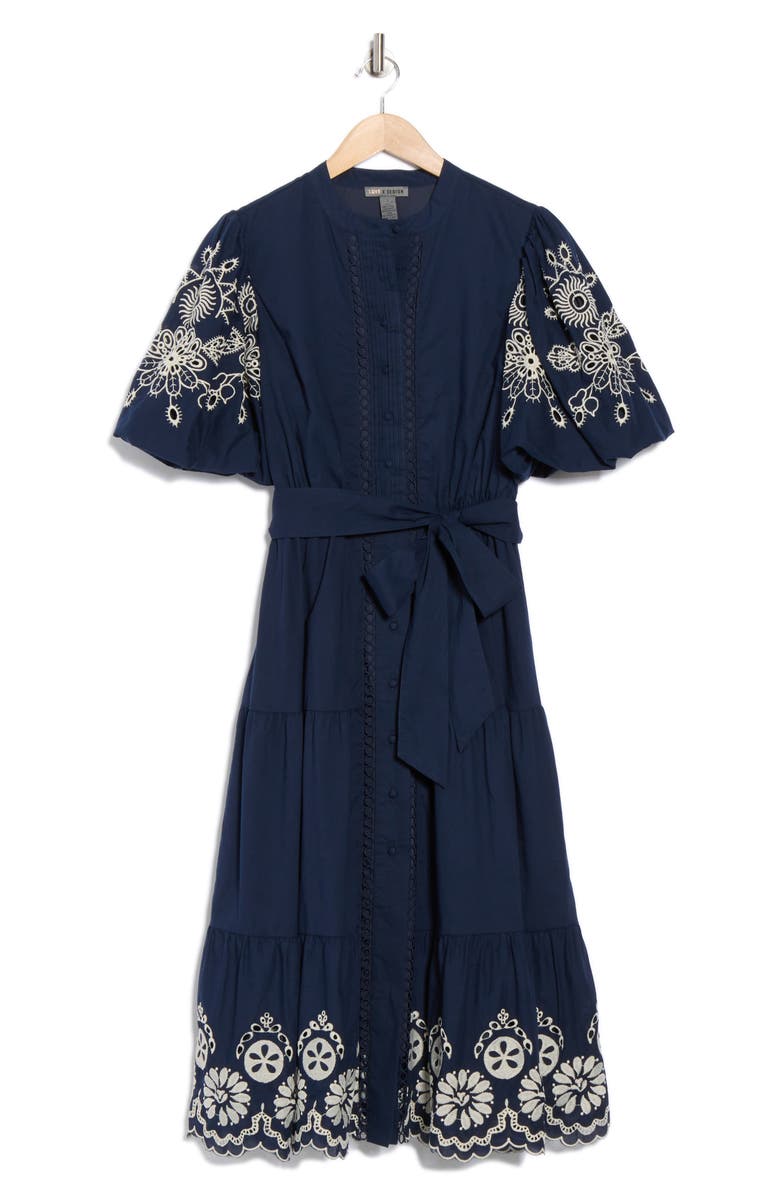 Love By Design Long Beach Embroidered Shirtdress