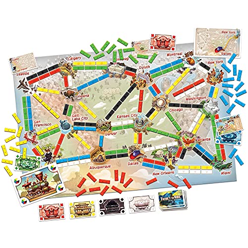 Ticket to Ride First Journey Board Game | Strategy Game | Train Adventure Fun Family Game for Kids and Adults | Ages 6+ | 2-4 Players | Average Playtime 15-30 Minutes | Made by Days of Wonder