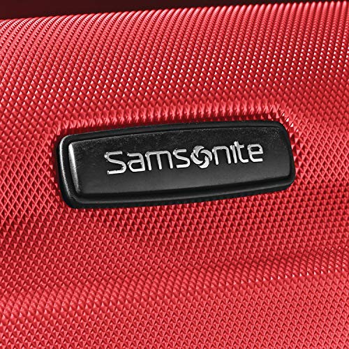 Samsonite Omni PC Hardside Expandable Luggage with Spinner Wheels, 3-Piece Set (20/24/28), Red